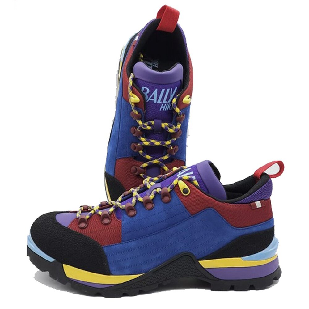 NEW $795 Bally Hike 2 Hiking Boots Shoes! Sporty Colors Vibram Sole Swiss Made